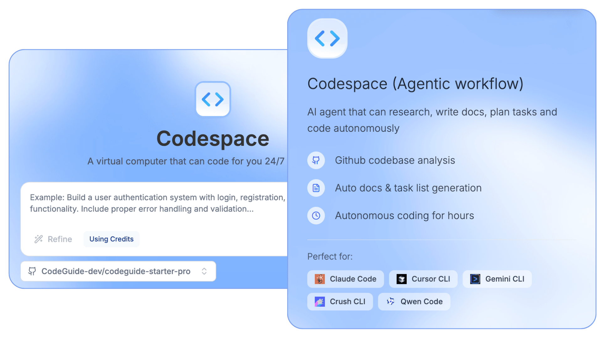 Codebot With Code Space CodeGuide